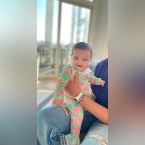 Lilly Pulitzer x Pottery Barn Kids Infant Nursery Pajamas. Size 18-24M.